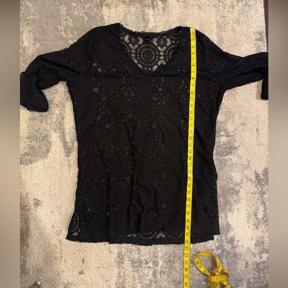 A.N.A Bathing Suit Black Lace Coverup - Picture 7 of 7